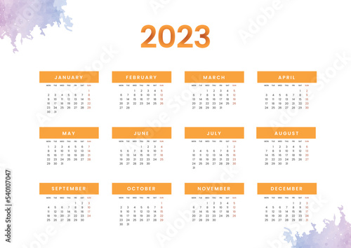 2023 Calendar Illustration
