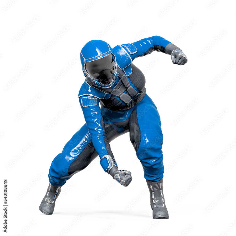 cosmonaut girl is loading power on white background cosmonaut girl is loading power on white background