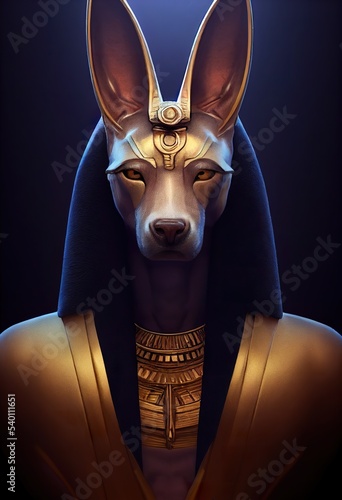 Fotobehang Anubis ancient Egyptian god of death