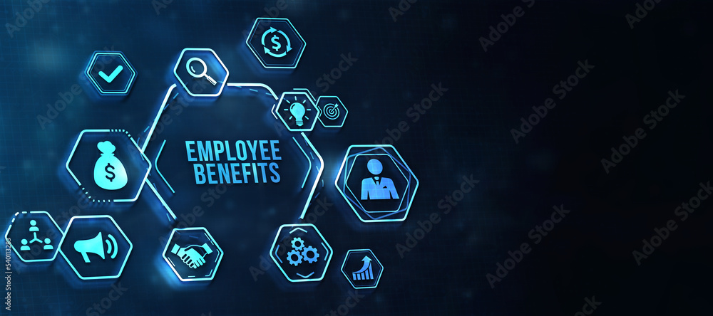 Internet, business, Technology and network concept. Shows the inscription: EMPLOYEE BENEFITS. 3d illustration. Internet, business, Technology and network concept. Shows the inscription: EMPLOYEE BENEFITS. 3d illustration.