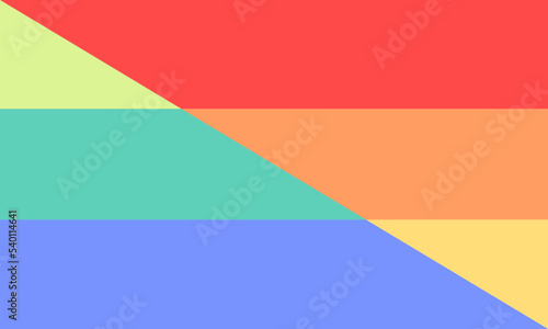 Emotugender or Sentigender flag vector. Gender which fluid, fluctuating is affected by ones emotions, mood, state of mind. Might feel agender in a inactive state of mind and androgyne in an active one