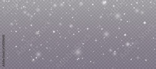 Light effect with lots of shiny shimmering particles isolated on transparent background. Vector star cloud with dust.	
