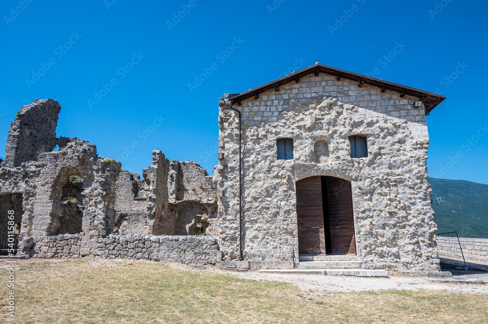 The ruins of the fortress of Civitella del Tronto
