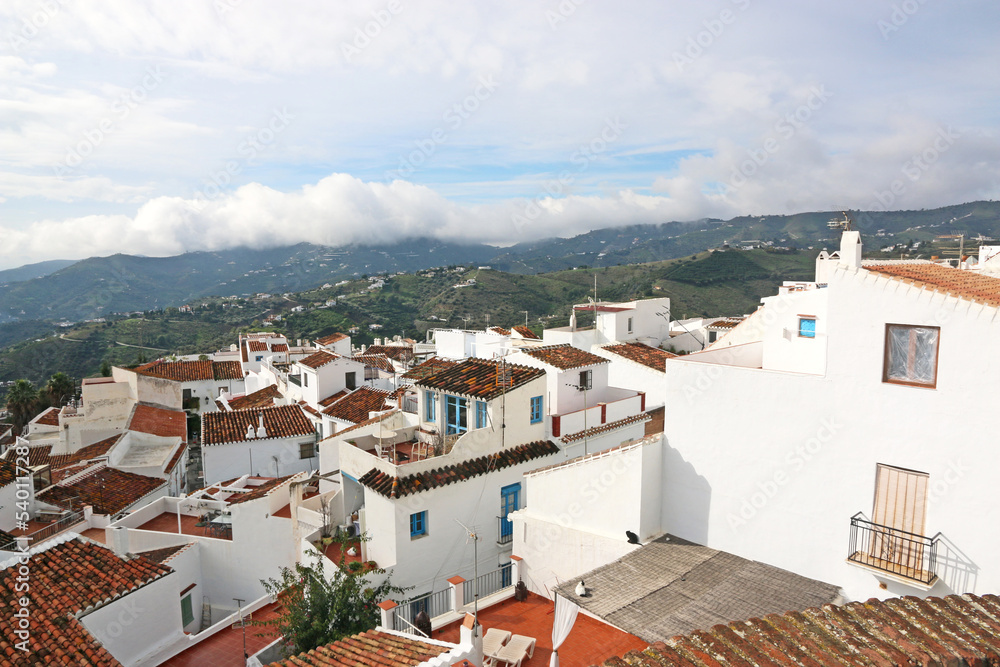Frigiliana village in the Mountains of Andalucia in Spain