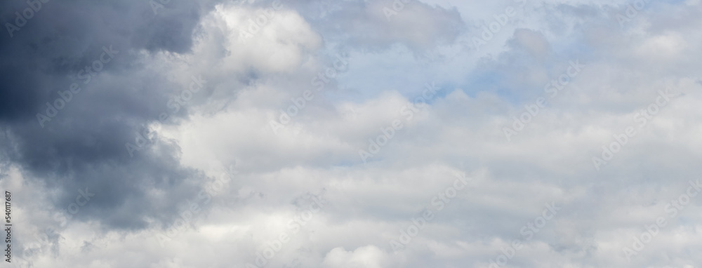 Fototapeta premium A dark cloud in a gloomy rainy sky