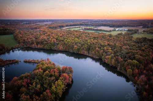 Drone Sunrise in Plainsboro New Jersey