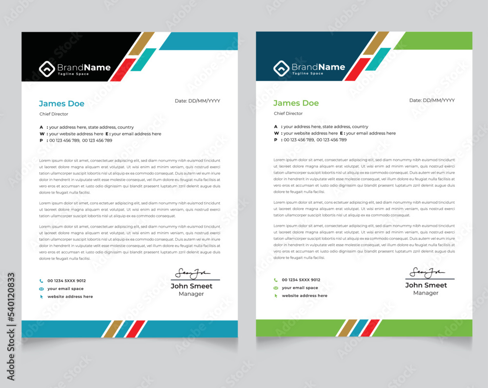 Creative letterhead Design Creative letterhead Design
