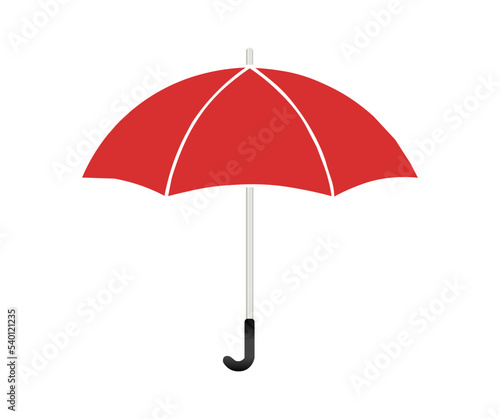 Isolated colorful umbrella icon on white background. 