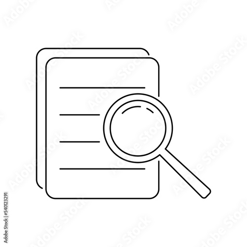 Search icon or magnifying glass. Vector search sign isolated on white background. Editable eps 10