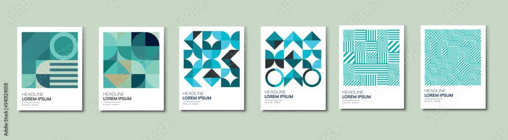 Φωτογραφία Abstract minimal geometric shape background for business annual report, book cover, brochure, flyer, and poster