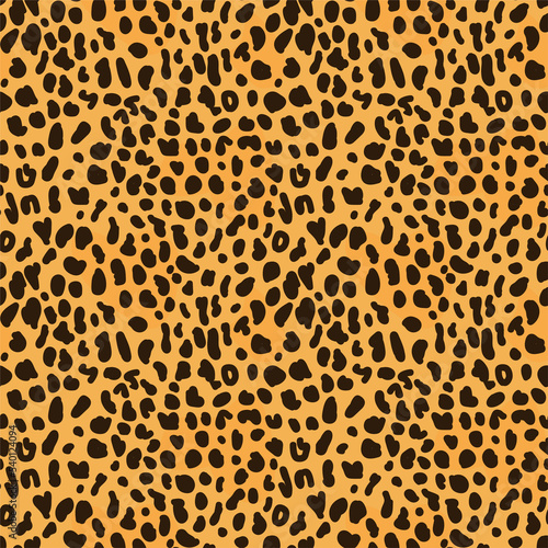 Yellow cheetah skin seamless animal background