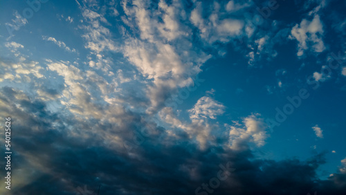 Fototapeta Naklejka Na Ścianę i Meble -  Abstract background of beautiful white clouds with blue sky in Brazil