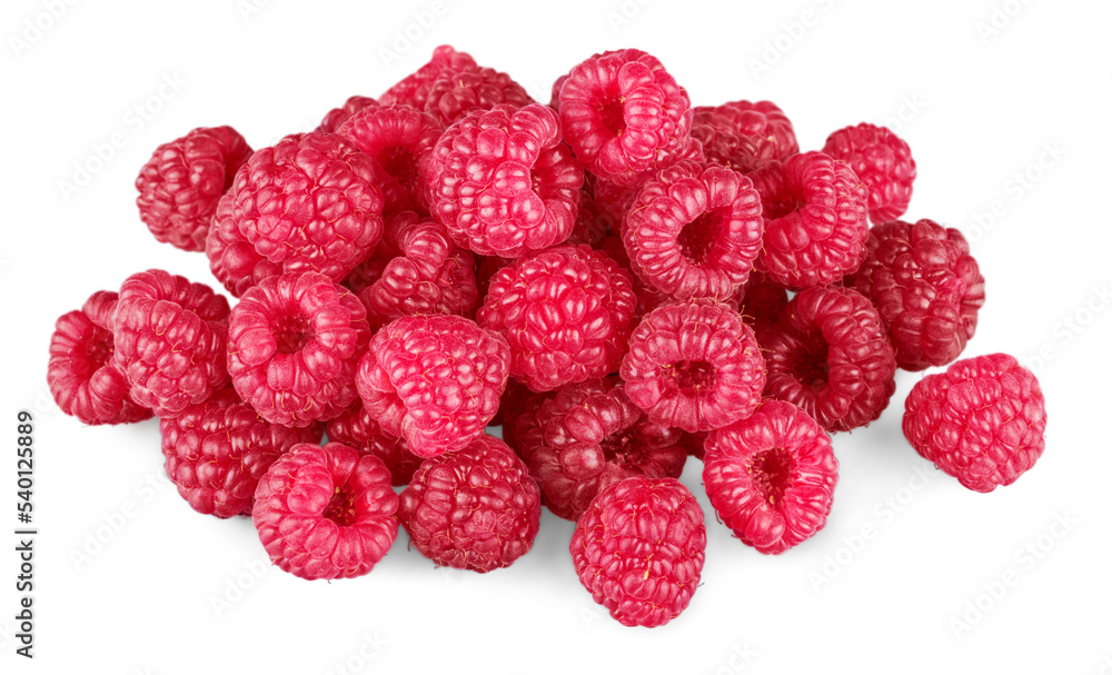 Sweet raspberry isolated on white background cutout Sweet raspberry isolated on white background cutout