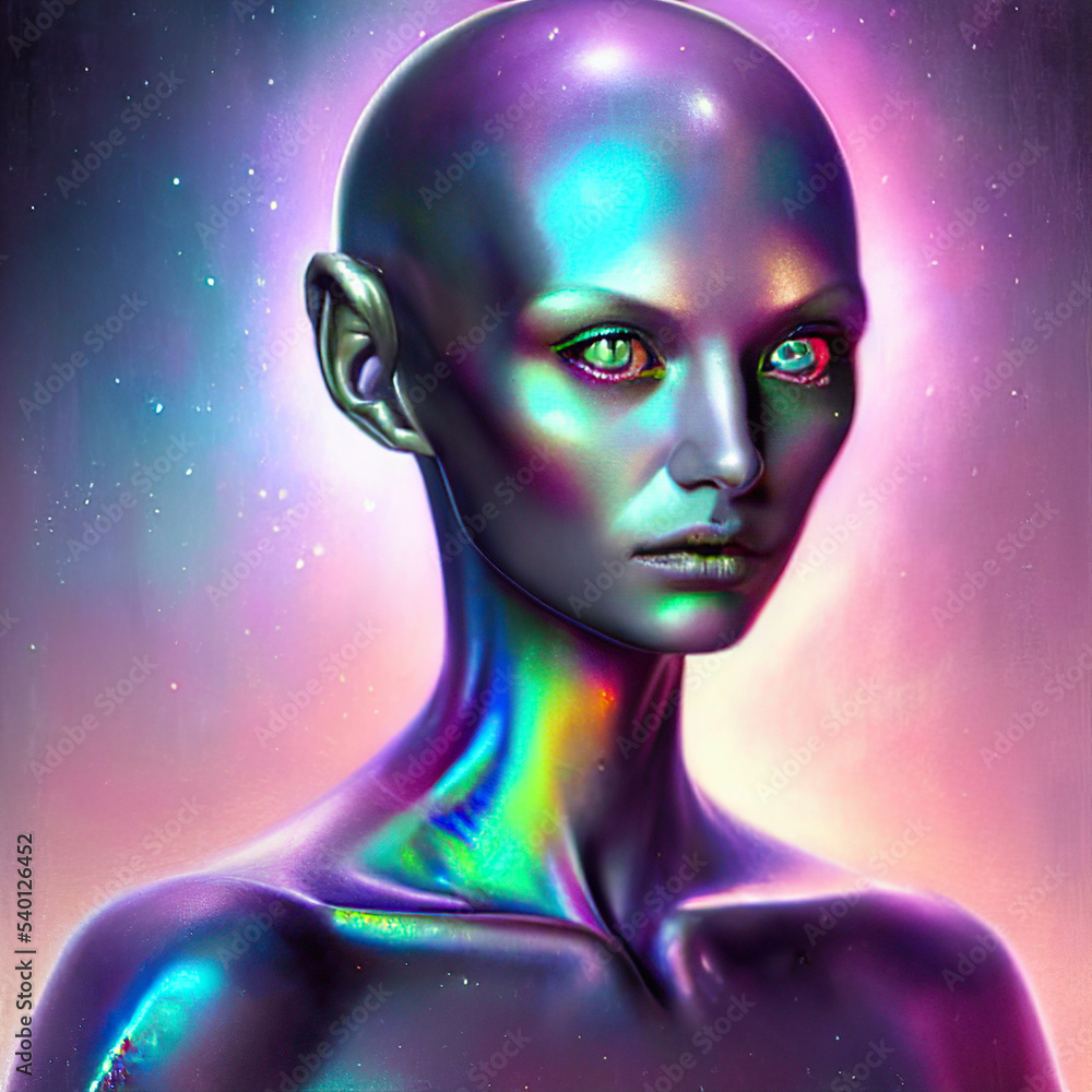 Alien generated by AI Alien generated by AI