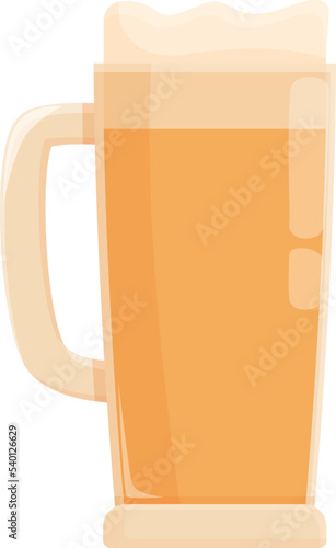 Beer mug icon cartoon vector. Republic landmark. Travel castle