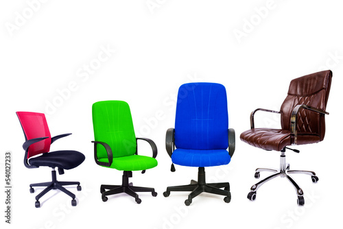 Office chairs in the promotion concept