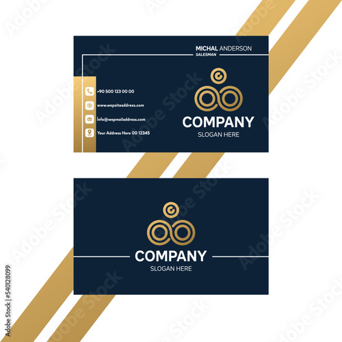 Modern business card template design. The summary is with inspiration.It's a contact card for the company. 