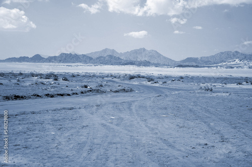 Desert of Sinai Peninsula, Egypt. Near Sharm El Sheikh