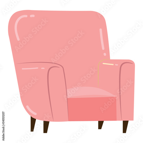 Isolated colored couch sketch icon Vector