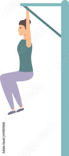 Push up bar icon cartoon vector. Street workout. Training sport