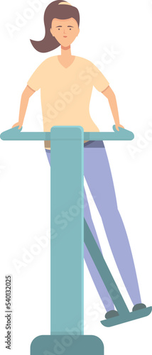 Outdoor sport icon cartoon vector. Street workout. Training gym