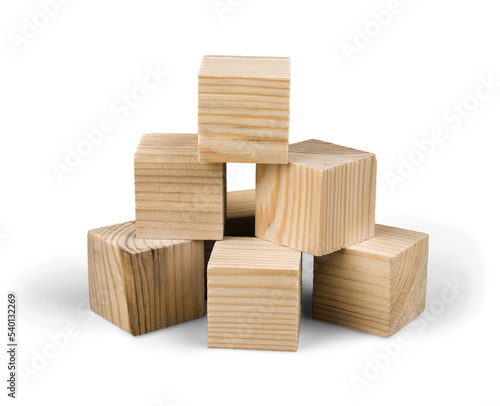 Blocks isolated wooden construction toy toy building blocks building brick photo
