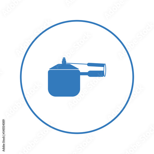 Kitchen fryer pressure cooker icon | Circle version icon |