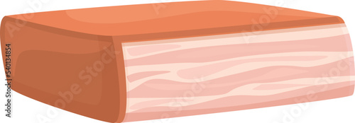 Rib lard icon cartoon vector. Pork meat. Beef ham