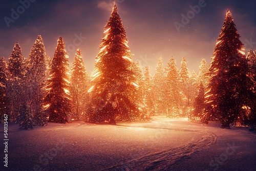 christmas exterior environment, cinematic lighting © Rarity Asset Club
