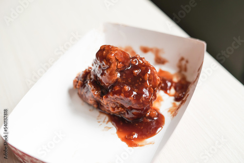 Richeese Factory's signature tomato sauce chicken photo