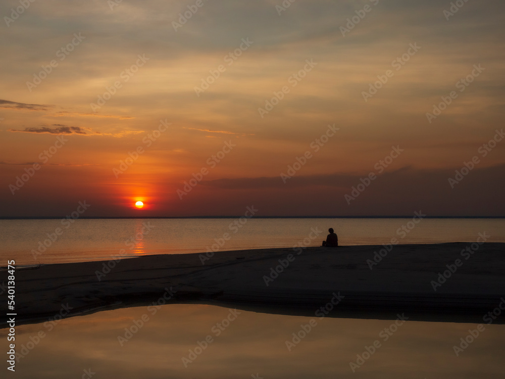 Woman enjoying sunset on deserted beach, Tapajós River.
Alter do Chão in Pará, Brazil. Considered the Amazonian Caribbean, unique place to visit. Woman enjoying sunset on deserted beach, Tapajós River.
Alter do Chão in Pará, Brazil. Considered the Amazonian Caribbean, unique place to visit.