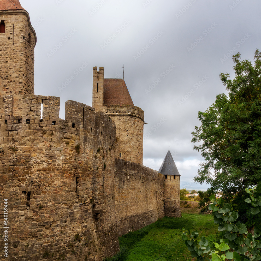 The Cite de Carcassonne is a medieval citadel located in the French city of Carcassonne, in the Aude department, Occitanie region.