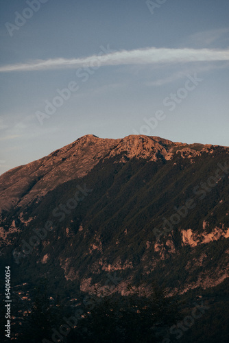 sunset in the mountains