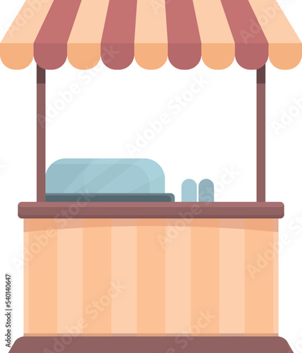 Food burger icon cartoon vector. Street truck. Festival coffee