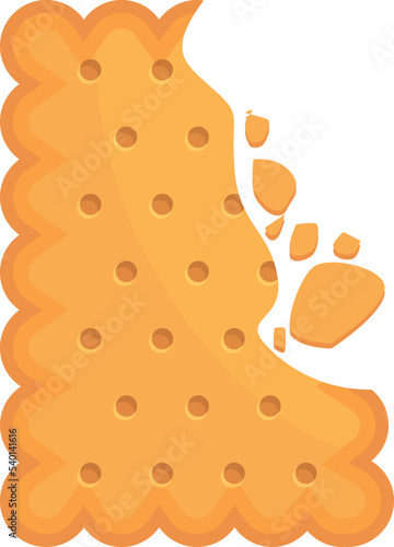 Cracker icon cartoon vector. Cookie food. Cake snack