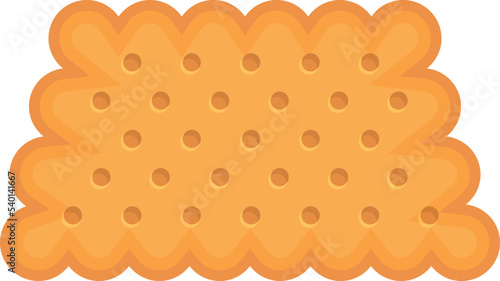 Cracker food icon cartoon vector. Cookie cake. Snack chip