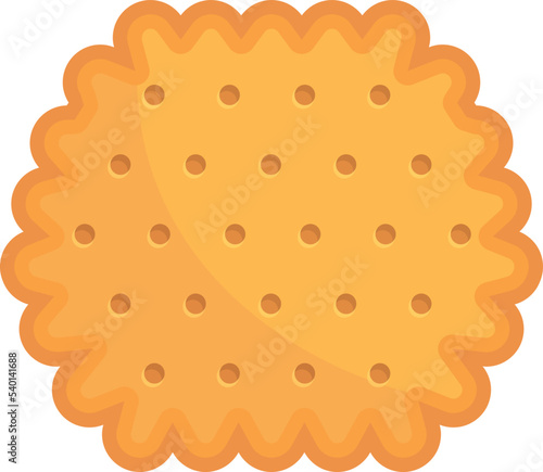 Cracker cake icon cartoon vector. Cookie food. Snack sugar