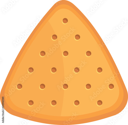 Sweet biscuit icon cartoon vector. Cracker food. Snack time