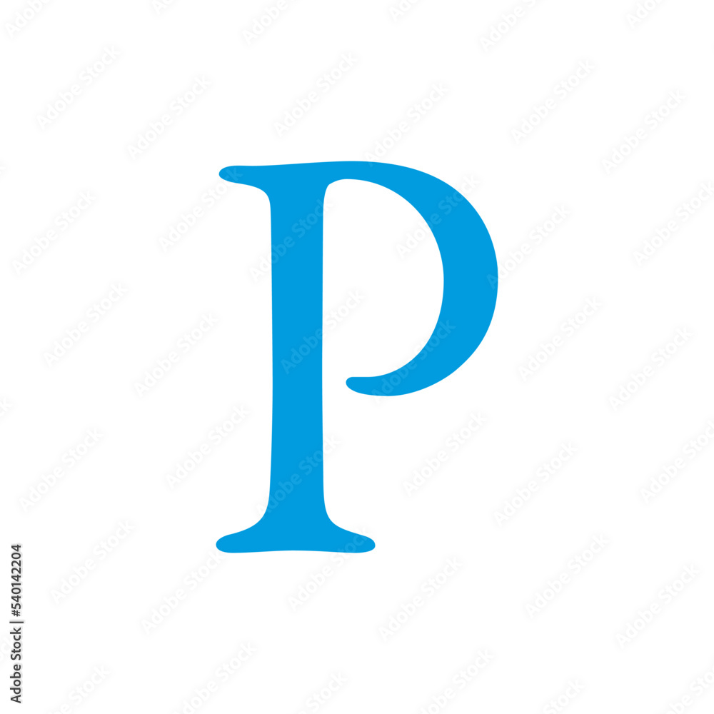 Cyrillic Alphabet, Russian Letter design vector illustration. Stock