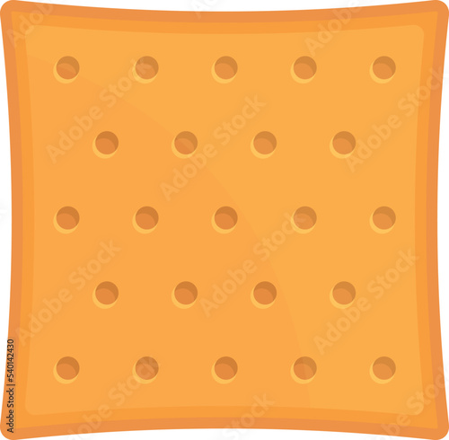 Square snack icon cartoon vector. Sugar chip. Square healthy