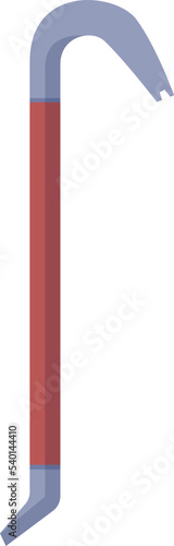 Hand crowbar icon cartoon vector. Design metal. Crime tool