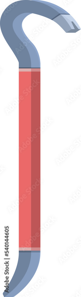 Crime crowbar icon cartoon vector. Steel tool. Metal work Crime crowbar icon cartoon vector. Steel tool. Metal work