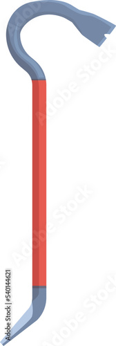 Thief crowbar icon cartoon vector. Crime work. Steel tool