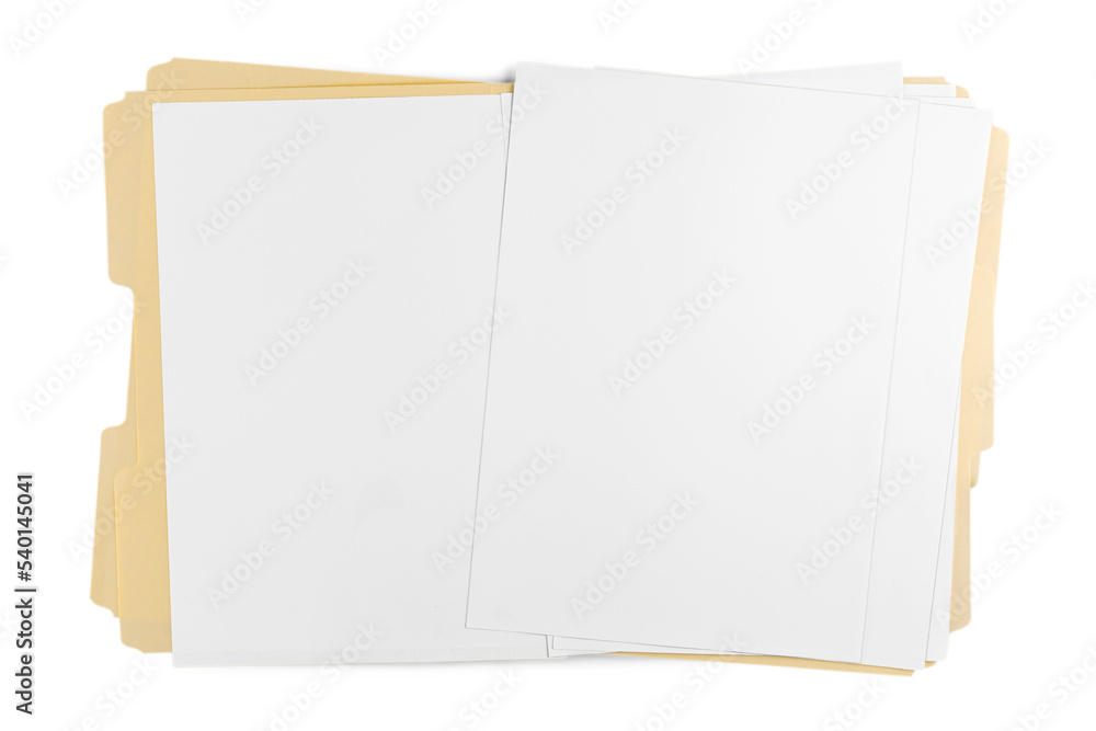 Naklejka premium File Folder with Blank Pages