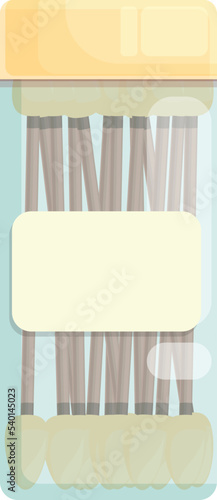 Medical swab icon cartoon vector. Ear stick. Sterile eco pick