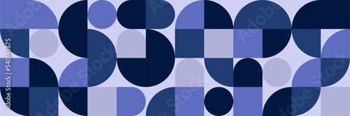 Flat mosaic pattern design banner background