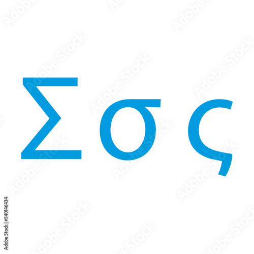 Greek Alphabet design vector illustration.