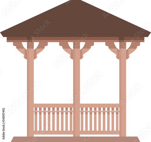 Home pergola icon cartoon vector. Wedding house. Garden nature