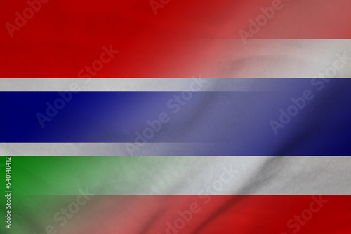 Gambia and Thailand state flag transborder contract THA GMB