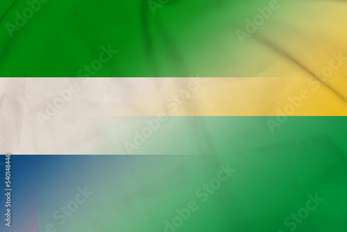 Sierra Leone and Guinea Bissau state flag international contract GNB SLE